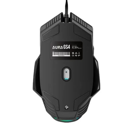 GAMDIAS Aura GS4 Wired Ergonomic Gaming Mouse ( 3600DPI / 6 Macro Buttons ) ( Black )