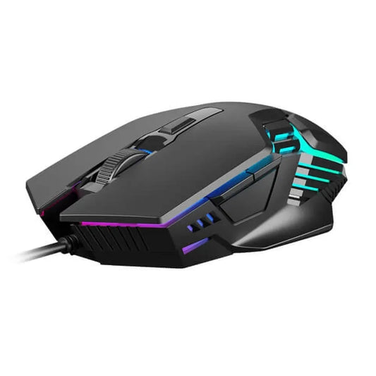 GAMDIAS Aura GS4 Wired Ergonomic Gaming Mouse ( 3600DPI / 6 Macro Buttons ) ( Black )