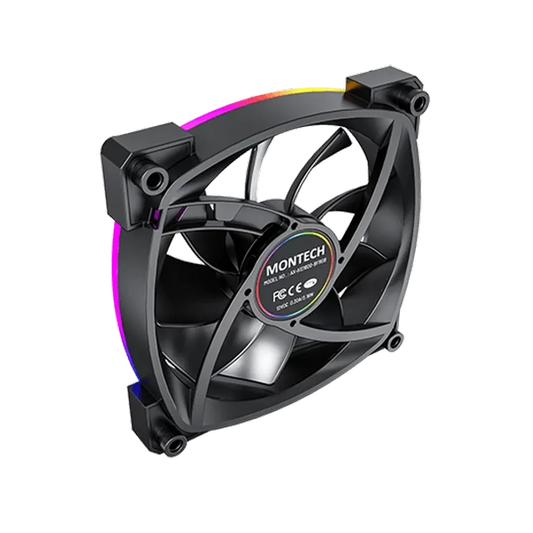 MONTECH AX120 PWM 120mm ARGB Cabinet Fan (Black) (Single Pack)