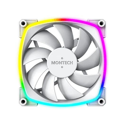 MONTECH AX120 PWM 120mm ARGB Cabinet Fan (White) (Single Pack)