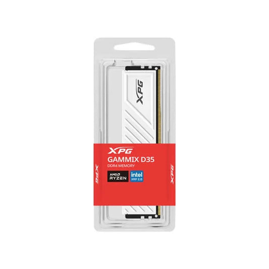 ADATA XPG Gammix D35 16GB ( 16GB x 1 ) 3600MHz DDR4 RAM (White)