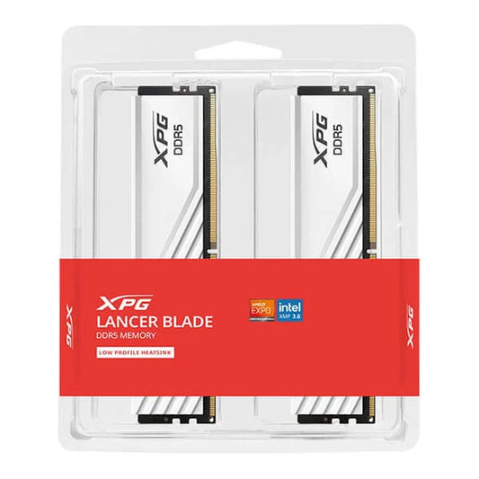 ADATA XPG Lancer Blade 64GB (32GB x 2) DDR5 6000MHz RAM (White)