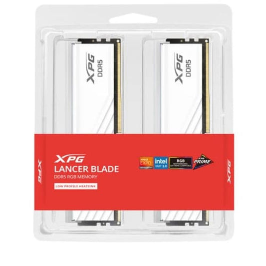 ADATA XPG Lancer Blade RGB 32GB (16GB x 2 ) 6000MHz DDR5 RAM ( White )