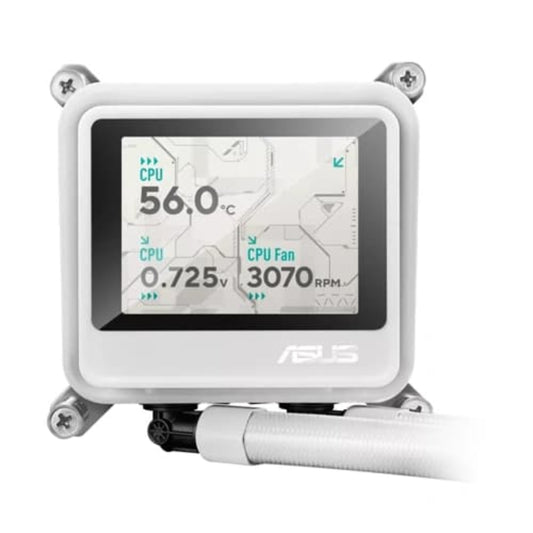 Asus AYW Gaming LC 360 ARGB LCD CPU Liquid Cooler ( White ) ( With LCD Display )
