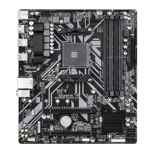 GIGABYTE B450M DS3H V3 DDR4 AMD Motherboard