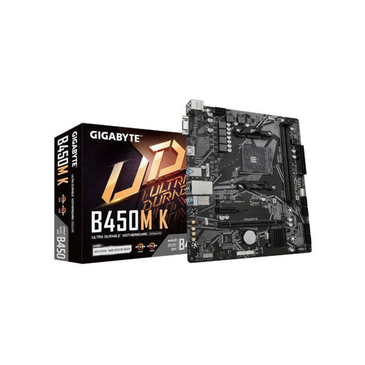 GIGABYTE B450M K DDR4 AMD Motherboard