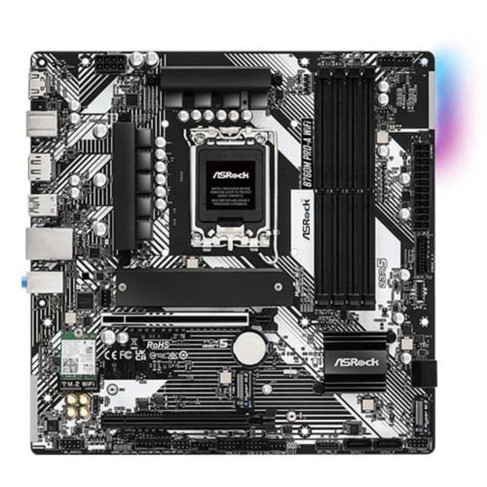 Buy ASROCK B760M Pro-A Wifi DDR5 Intel Motherboard | EliteHubs