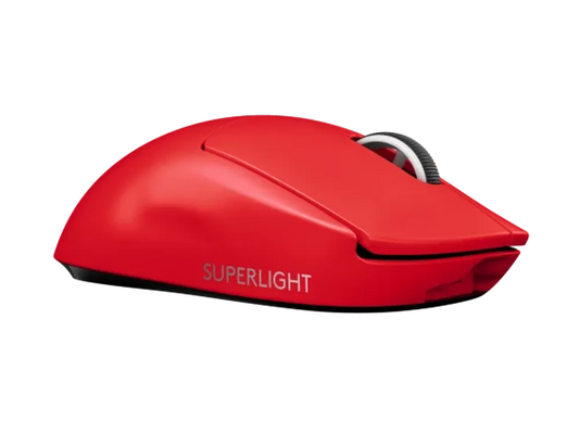 LOGITECH G Pro X Superlight Wireless Ambidextrous Gaming Mouse ( 25600DPI / 5 Macro Buttons ) ( Red )