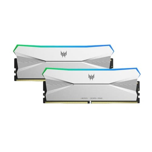 ACER Predator Hera RGB 96GB ( 48GB x 2 ) 6400MHz DDR5 RAM ( White ) ( CL32 )