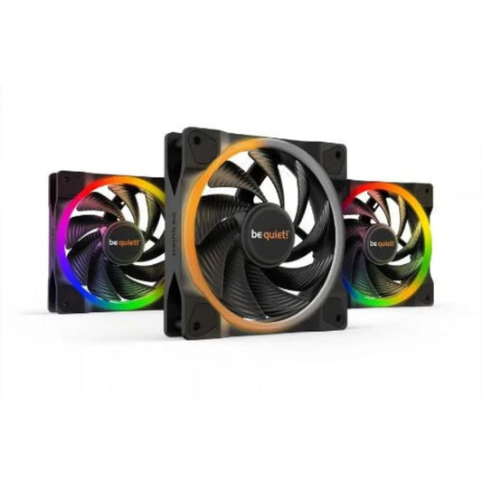 BE QUIET Light Wings 120mm ARGB PWM High Speed Cabinet Fan ( Black ) ( Triple Pack )