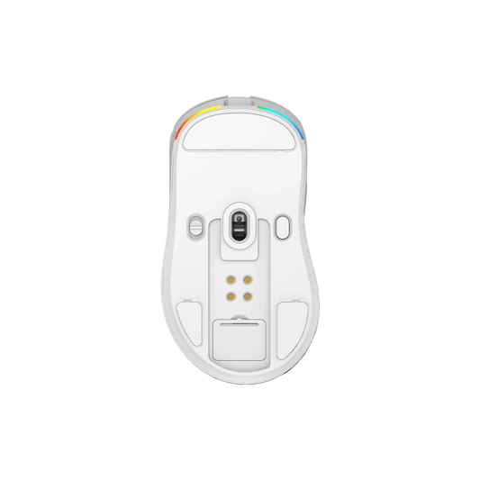KARNAGE Blink Tri-Mode RGB Wireless Ergonomic Gaming Mouse ( KNG-BW-81-WH ) ( 16000DPI / 6 Macro Buttons ) ( White )