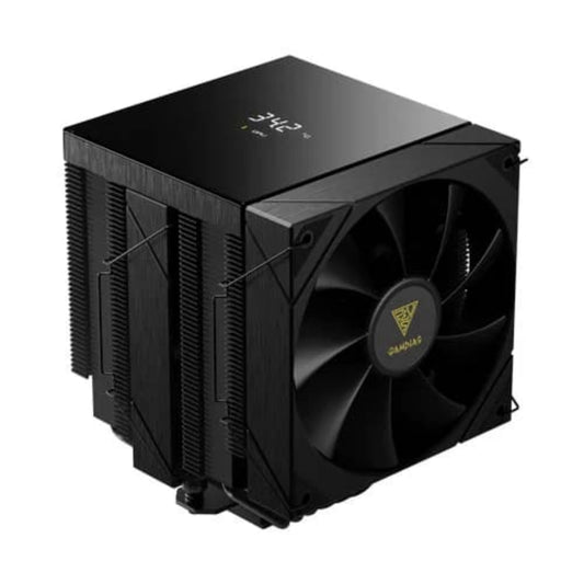 GAMDIAS Boreas P2-62D 120mm Dual Tower CPU Air Cooler ( Black ) ( With LCD Display )