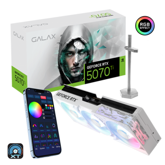 GALAX Geforce RTX 5070 Ti 1 Click OC White 16GB NVIDIA Graphic Card