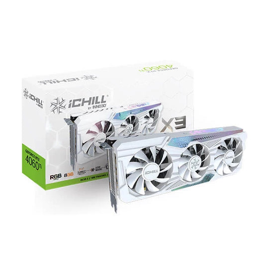 INNO3D GeForce RTX 4060 Ti IChill X3 White 8GB Nvidia Graphic Card