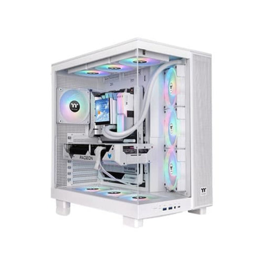 THERMALTAKE Viwe 380 XL TG ARGB ATX Mid Tower Cabinet (White) 
