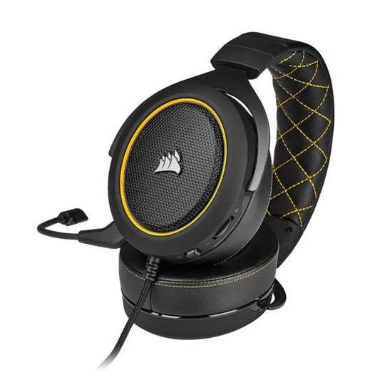 CORSAIR HS60 Pro 7.1 Surround Wired Gaming Headphone With Mic ( Yellow ) ( PC/PS4/XBOX One )