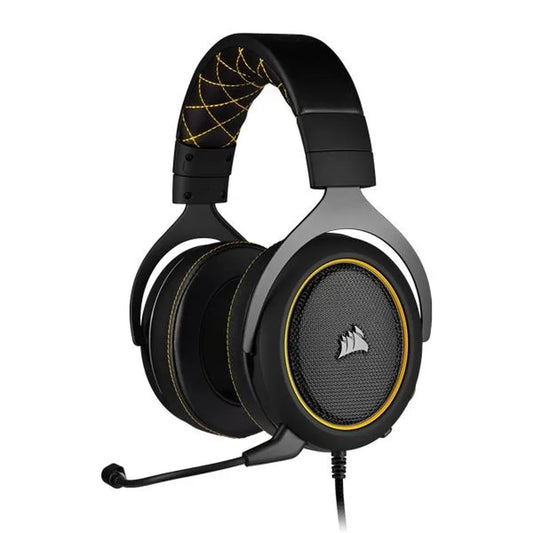 CORSAIR HS60 Pro 7.1 Surround Wired Gaming Headphone With Mic ( Yellow ) ( PC/PS4/XBOX One )