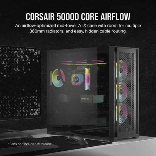 Corsair 5000D Core Airflow (ATX) Mid Tower Cabinet (Black)
