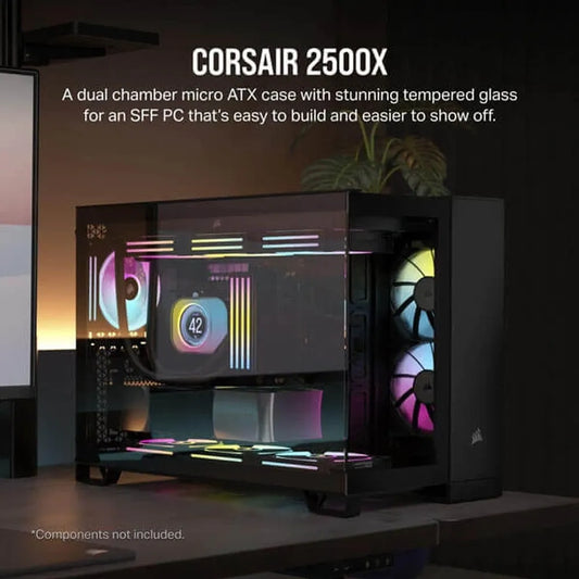 CORSAIR 2500X ATX Mid Tower Dual Chamber Cabinet (Black)