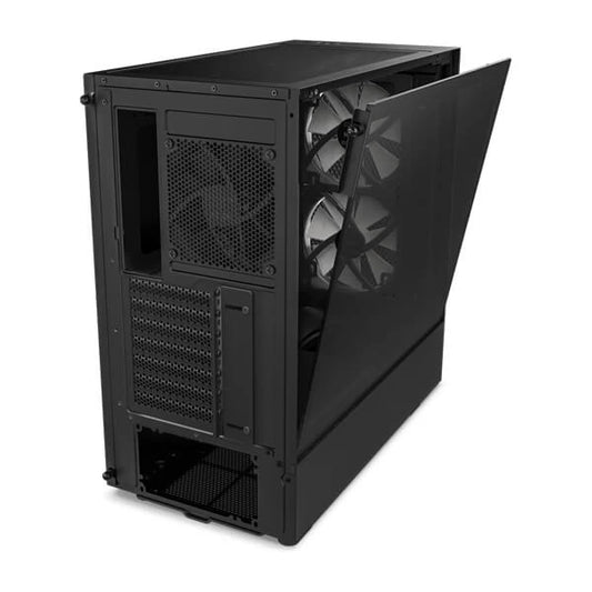 NZXT H5 Flow RGB w/ RGB Fans Compact Midtower Airflow Case Black, White