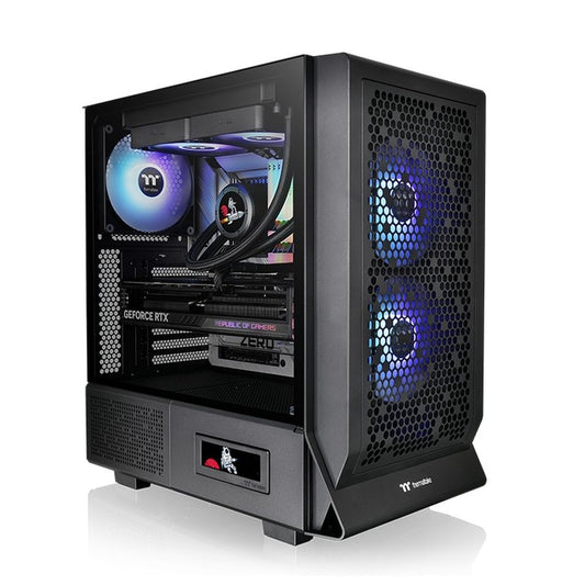 THERMALTAKE Ceres 330 TG ARGB EATX Mid Tower Cabinet (Black)