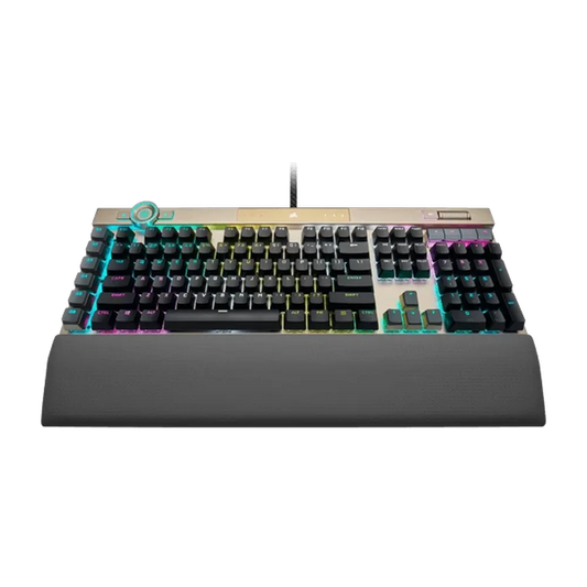 Corsair K100 Full Size RGB Optical-Mechanical Gaming Keyboard (Midnight Gold)