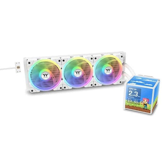 THERMALTAKE Minecube 360 Ultra ARGB Sync 360mm CPU Liquid Cooler ( White )