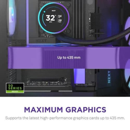 NZXT H9 Flow RGB Plus 2025 Edition EATX Mid Tower Cabinet (Black)