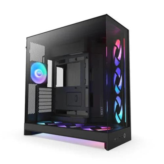 NZXT H9 Flow RGB Plus 2025 Edition EATX Mid Tower Cabinet (Black)