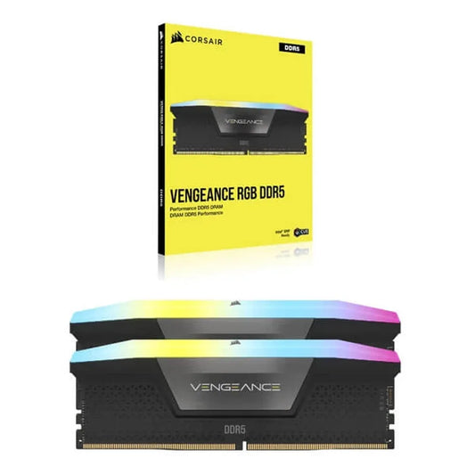 CORSAIR Vengeance RGB 32GB ( 16GB x 2 ) 6000MHz DDR5 Ram (Black)