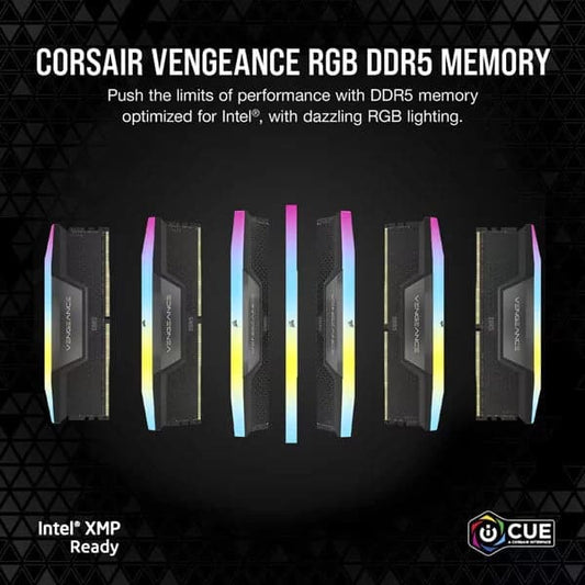 Corsair Vengeance RGB 64GB (32GBx2) DDR5 6000MHz RAM