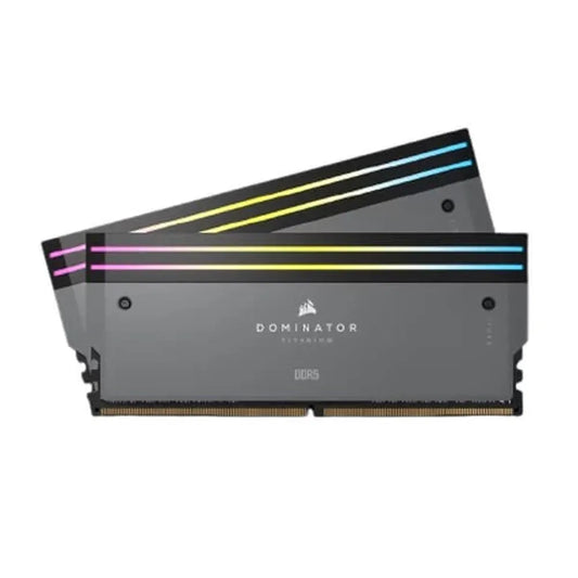 CORSAIR Dominator Titanium RGB 32GB ( 16GBx2 ) 6000MHz DDR5 RAM (Grey)