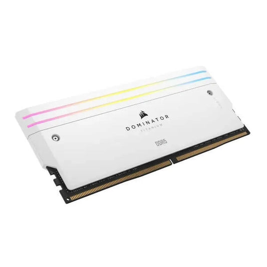 CORSAIR Dominator Titanium RGB 32GB ( 16GB x 2 ) 7200MHz DDR5 RAM (White)