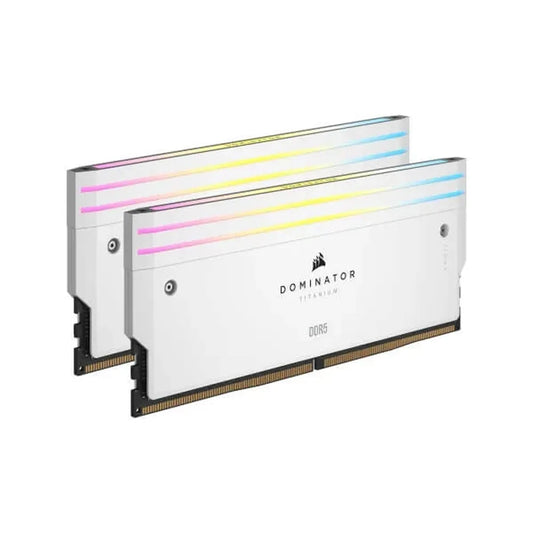 CORSAIR Dominator Titanium RGB 32GB ( 16GB x 2 ) 7200MHz DDR5 RAM (White)