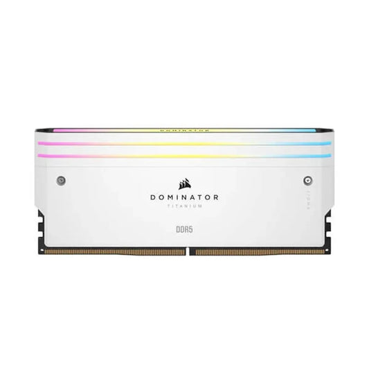 CORSAIR Dominator Titanium RGB 32GB ( 16GB x 2 ) 7200MHz DDR5 RAM (White)