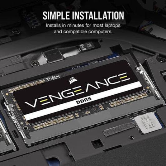 CORSAIR Vengeance 32GB ( 32GB x 1 ) 4800MHz DDR4 Laptop RAM ( CL40 )