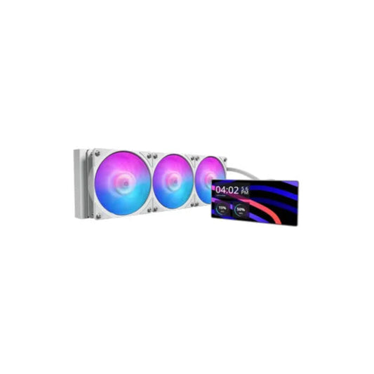 COOLER MASTER MasterLiquid Core 360 ARGB CPU Liquid Cooler ( White ) ( With 6 inch LCD Display )