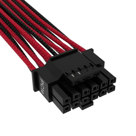 Corsair Premium Individually Sleeved 600W PCIe 5.0 Power Cable (12+4pin) (Red/Black)