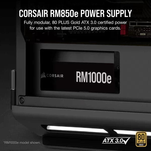 Corsair RM850E 850 Watt 80 Plus Gold Atx 3.0 Power Supply