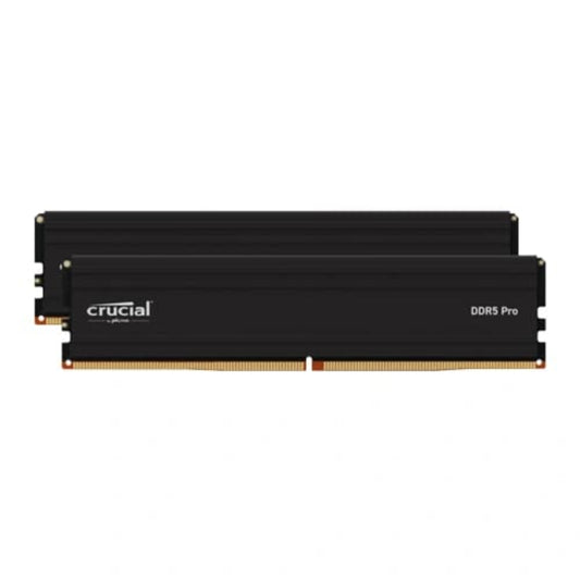 CRUCIAL Pro 32GB ( 16GB x 2  ) 6000MHz DDR5 Ram ( Black ) ( CL48 )