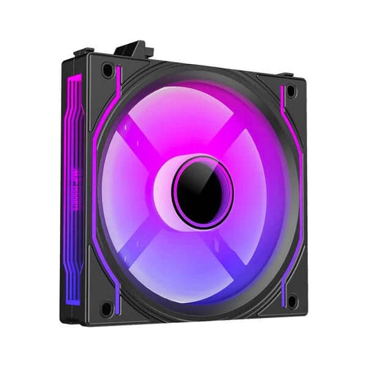 ANT ESPORTS Crystaflow ARGB Black - 120mm Cabinet Fan (Triple Pack)