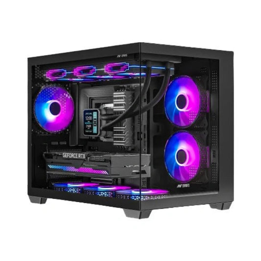 ANTESPORTS Crystal X6 Mini ARGB MATX Mini Tower Cabinet ( Black )