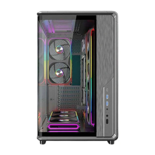 ANT ESPORTS Crystal X8 ARC ATX Mid Tower Cabinet ( Black )