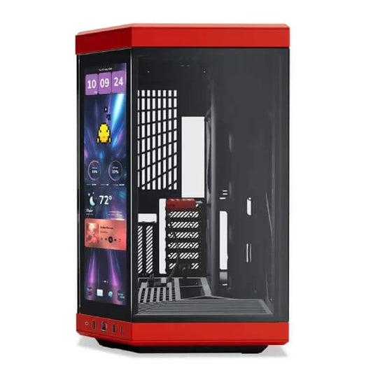 HYTE Y70 Touch Infinite E-ATX Mid Tower Cabinet (Black / Red )