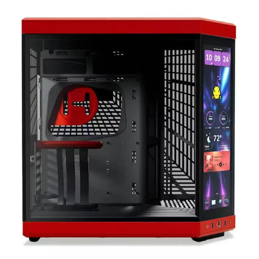 HYTE Y70 Touch Infinite E-ATX Mid Tower Cabinet (Black / Red )