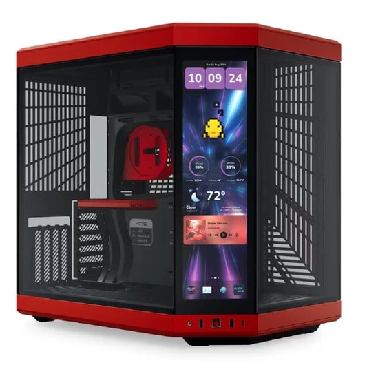 HYTE Y70 Touch Infinite E-ATX Mid Tower Cabinet (Black / Red )