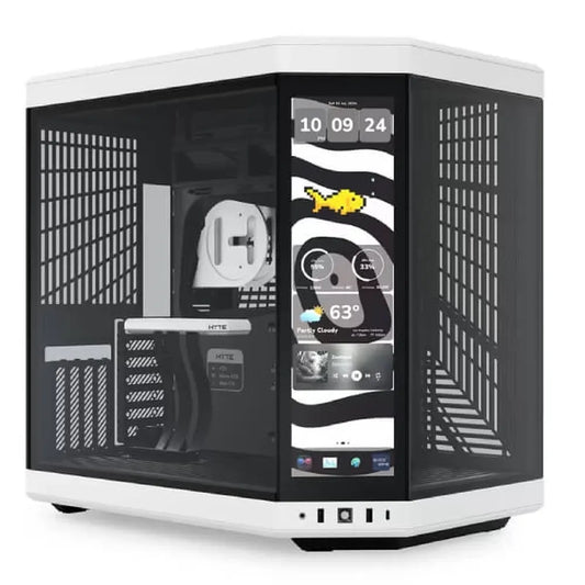 HYTE Y70 Touch Infinite E-ATX Mid Tower Cabinet (Black / White)