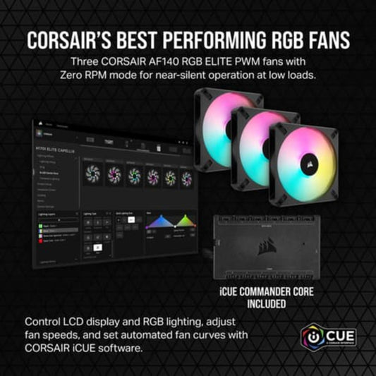 CORSAIR ICUE H170i Elite LCD XT Display 420mm CPU Liquid Cooler (Black)