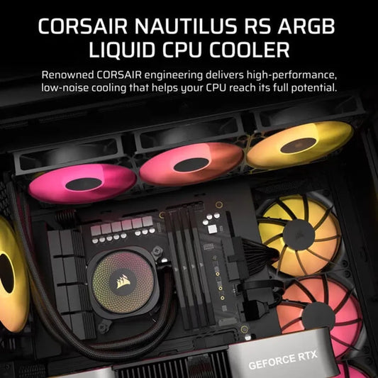 CORSAIR Nautilus RS ARGB 360mm CPU Liquid Cooler (Black)