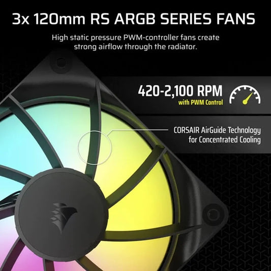 CORSAIR Nautilus RS ARGB 360mm CPU Liquid Cooler (Black)